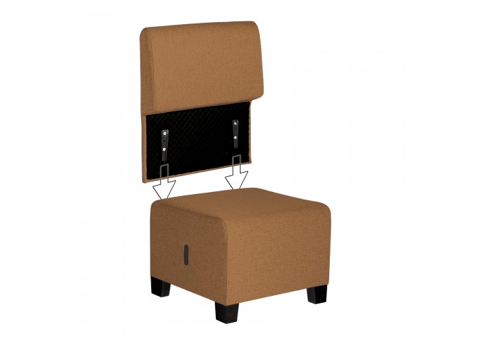 1-Sitzer-Sofa Siena-Erde - HIZIA