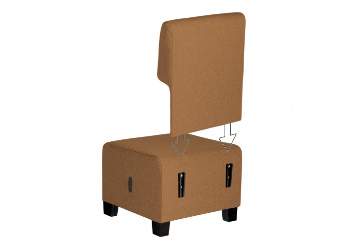 1-Sitzer-Sofa Siena-Erde - HIZIA