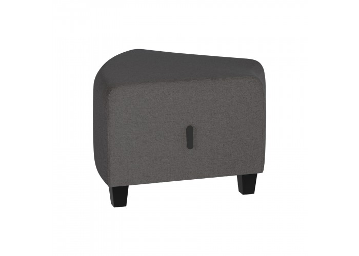 Pouf angolare a 1 posto grigio antracite - HIZIA