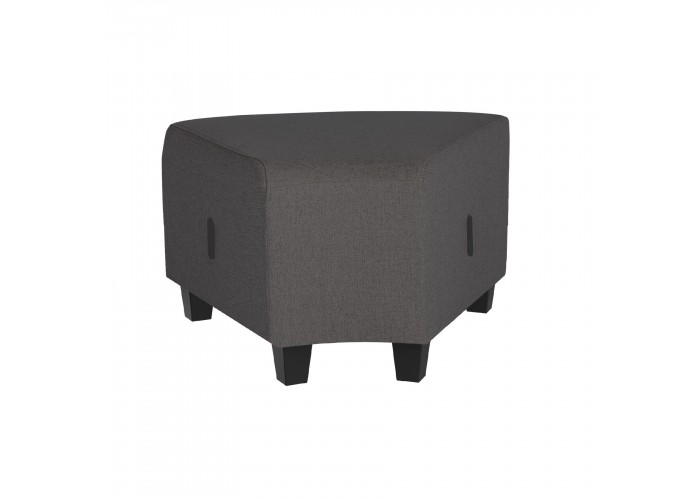 Pouf angolare a 1 posto grigio antracite - HIZIA
