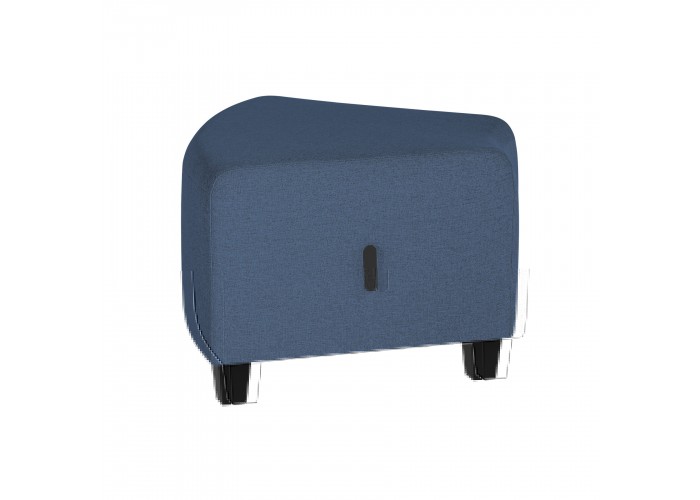 Pouf angolare a 1 posto Blue Denim - HIZIA