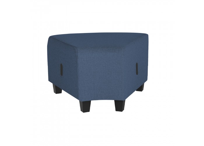Pouf angolare a 1 posto Blue Denim - HIZIA