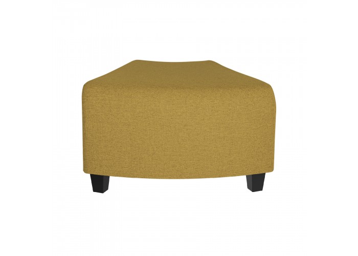1-seater angular pouffe Saffron Yellow - HIZIA