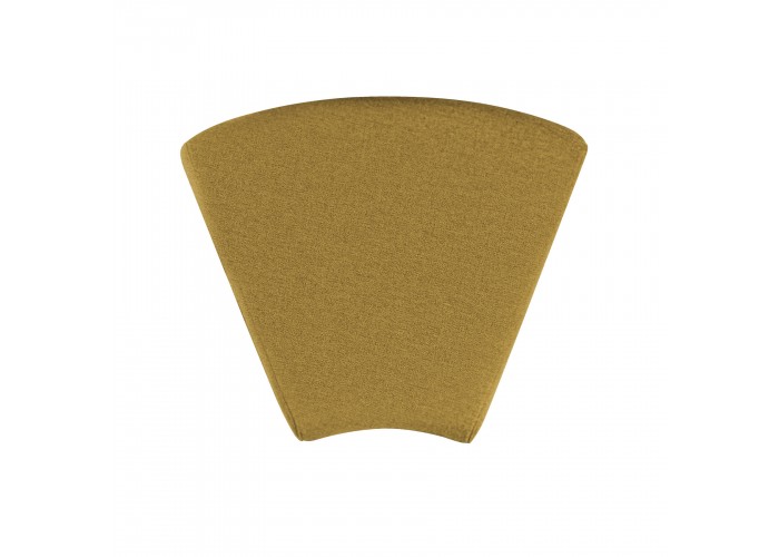 1-seater angular pouffe Saffron Yellow - HIZIA