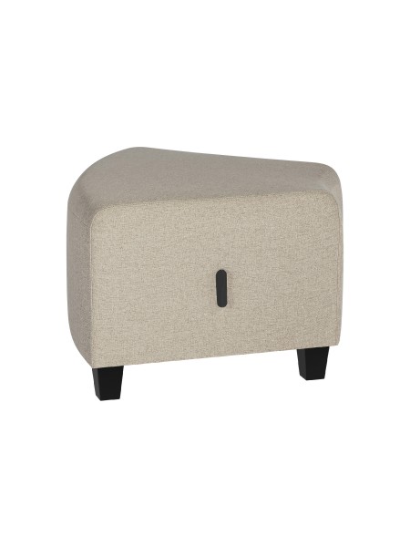 Pouf angulaire 1 place Beige Sahara - HIZIA
