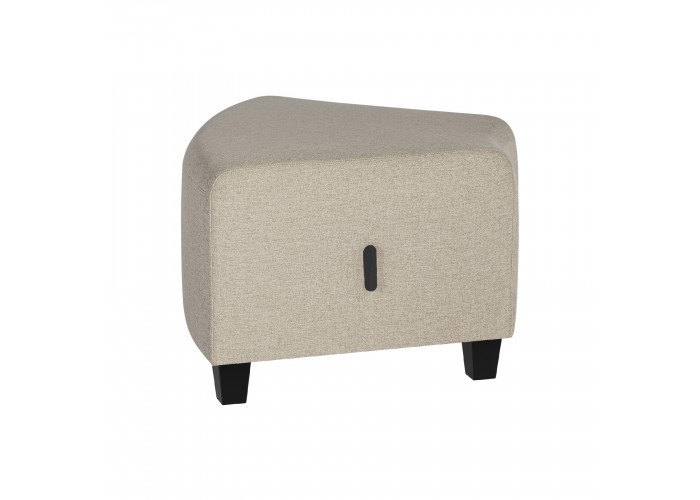 Pouf angulaire 1 place Beige Sahara - HIZIA