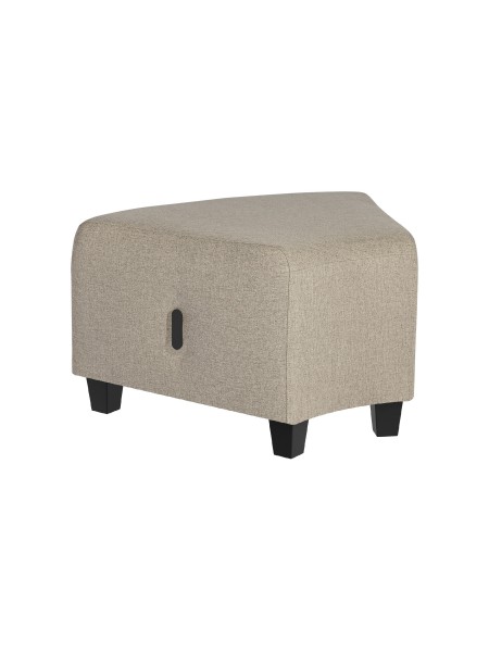 Pouf angulaire 1 place Beige Sahara - HIZIA