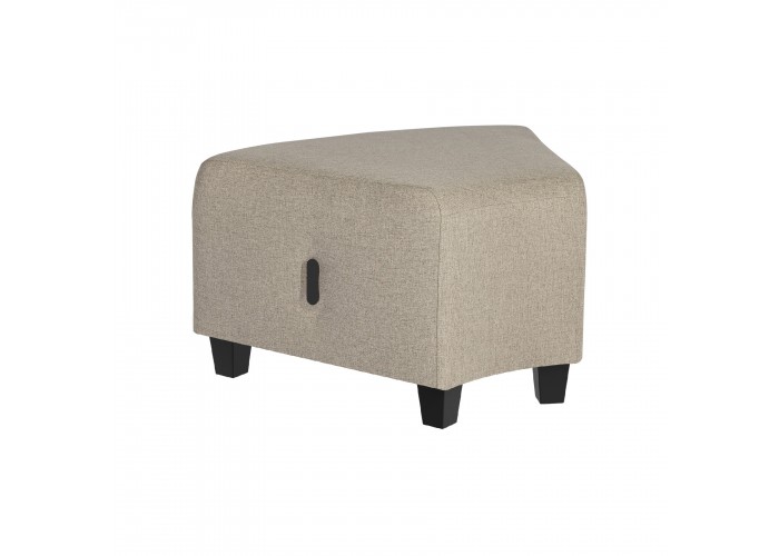Pouf angulaire 1 place Beige Sahara - HIZIA