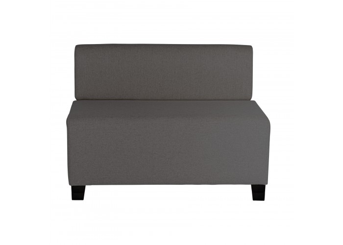 2-Sitzer-Sofa Grau Anthrazit - HIZIA