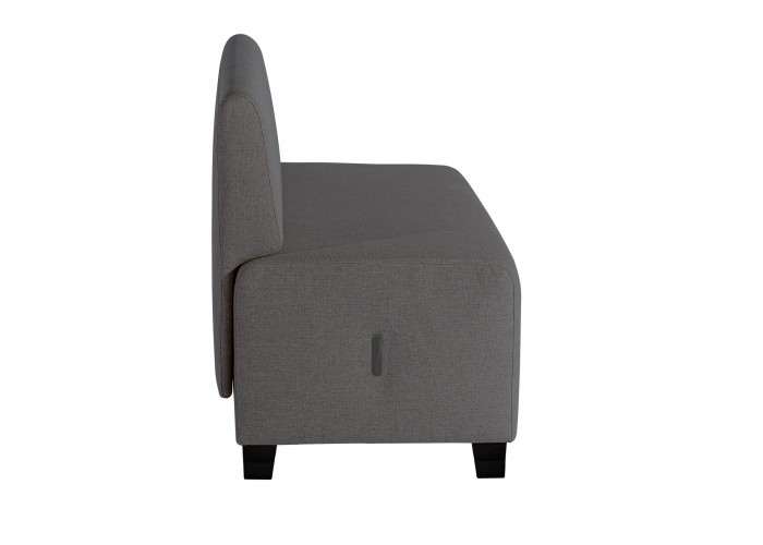 2-seater Sofa Anthracite Grey - HIZIA