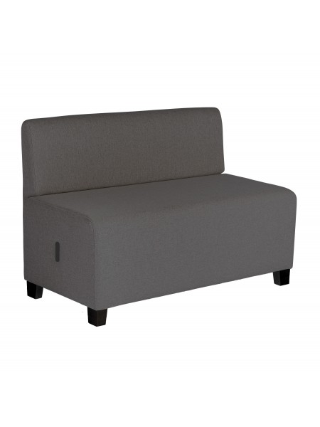 2-seater Sofa Anthracite Grey - HIZIA