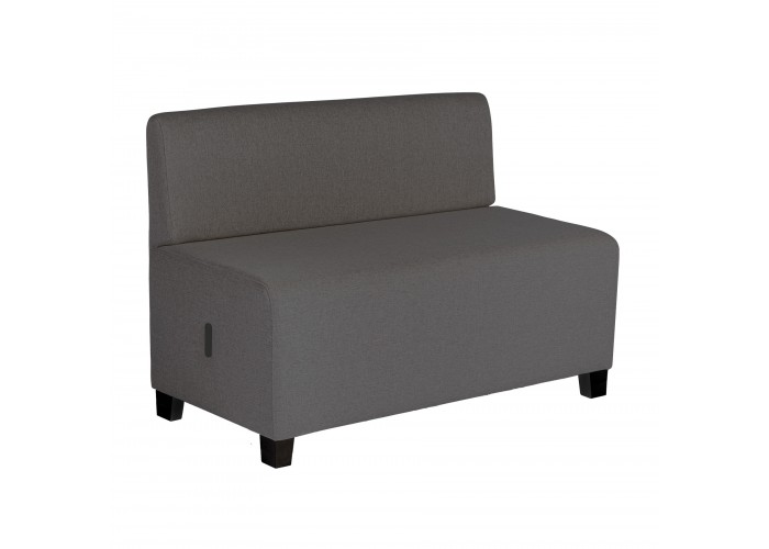2-seater Sofa Anthracite Grey - HIZIA