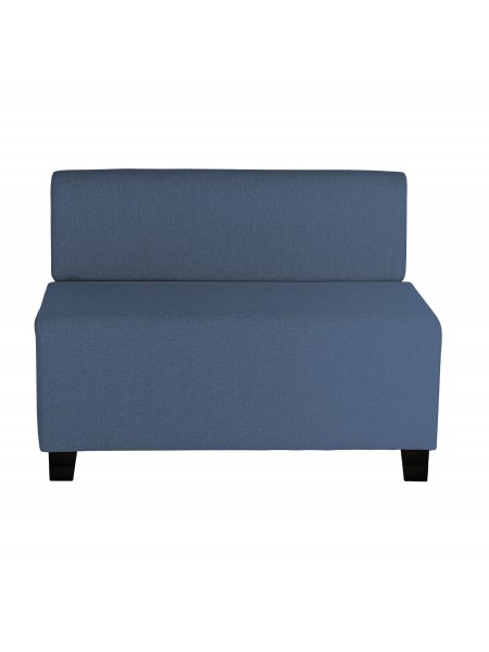2-seater Sofa Blue Denim - HIZIA