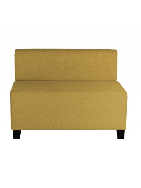 2-seater Sofa Saffron Yellow - HIZIA