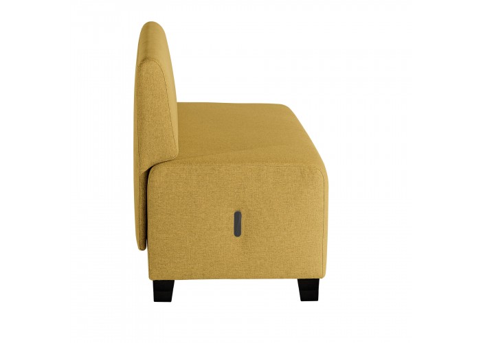 2-Sitzer-Sofa Safrangelb - HIZIA