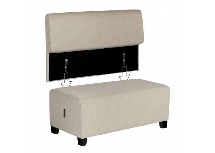 Divano 2 posti Beige Sahara - HIZIA