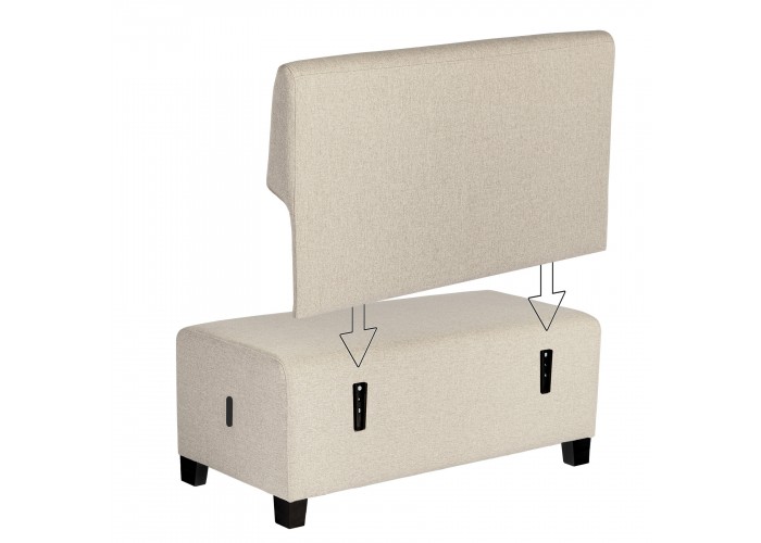 2-Sitzer-Sofa Beige Sahara - HIZIA