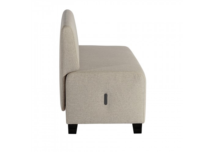 2-seater Sofa Beige Sahara - HIZIA