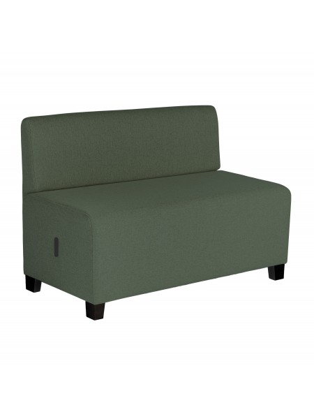 2-seater Sofa Forest green - HIZIA