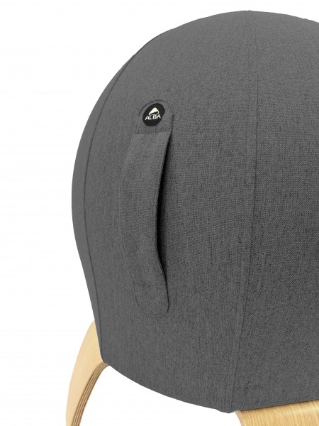 Tabouret ergonomique gris Loona