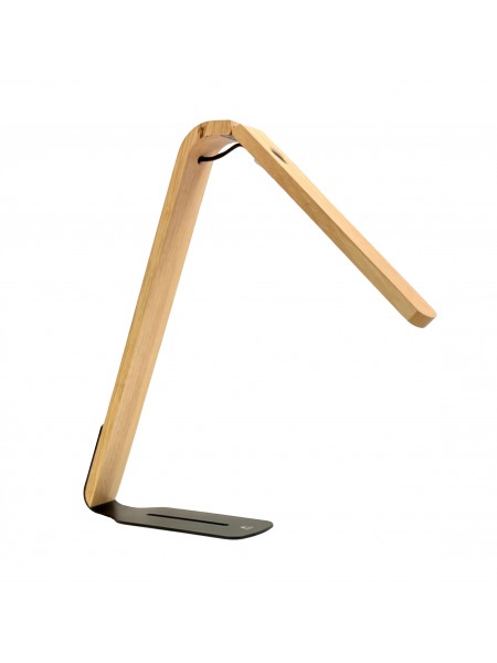 Lampe LED en bois et métal
