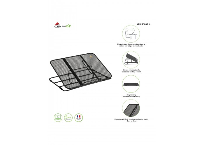 SUPPORT POUR ORDINATEUR MESHSTAND NOIR