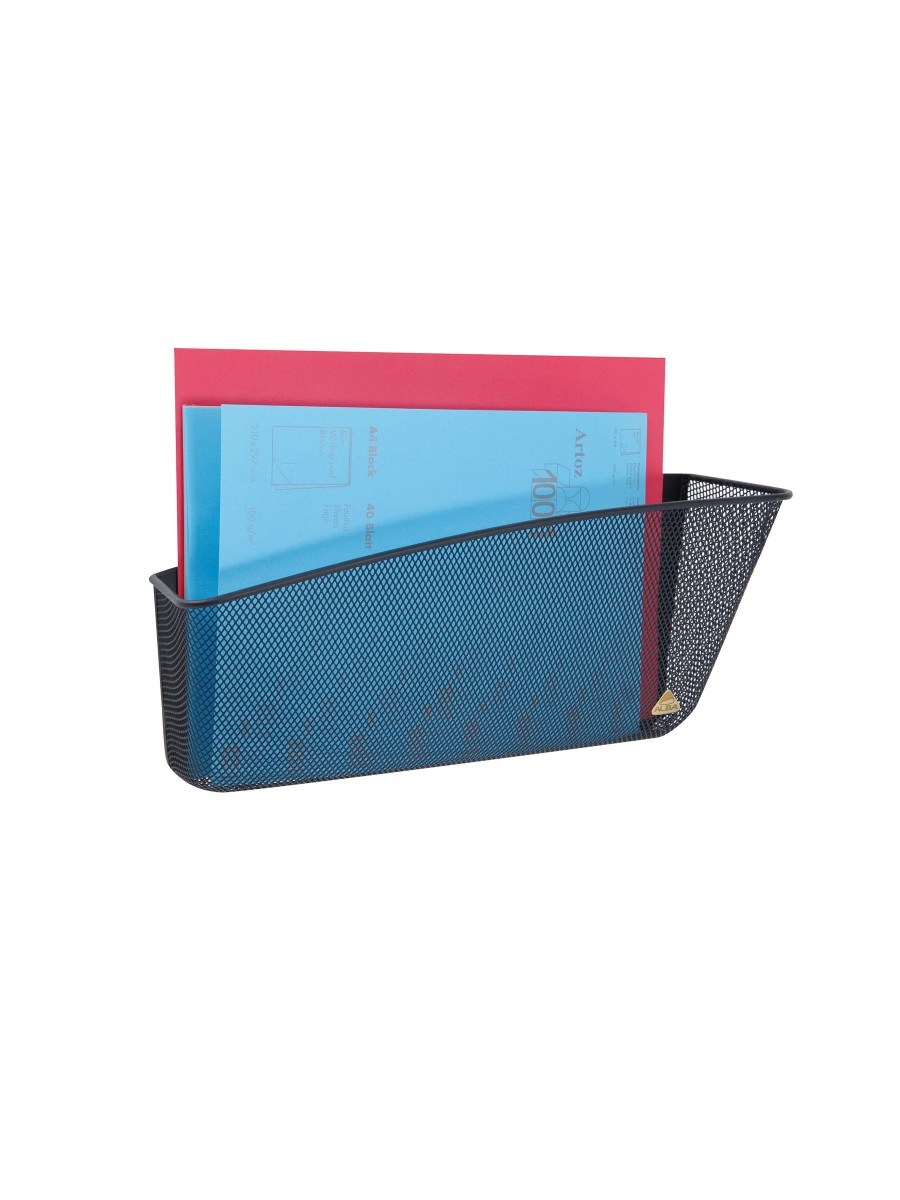 CORBEILLE MESH MURALE MAGNETIQUE NOIRE