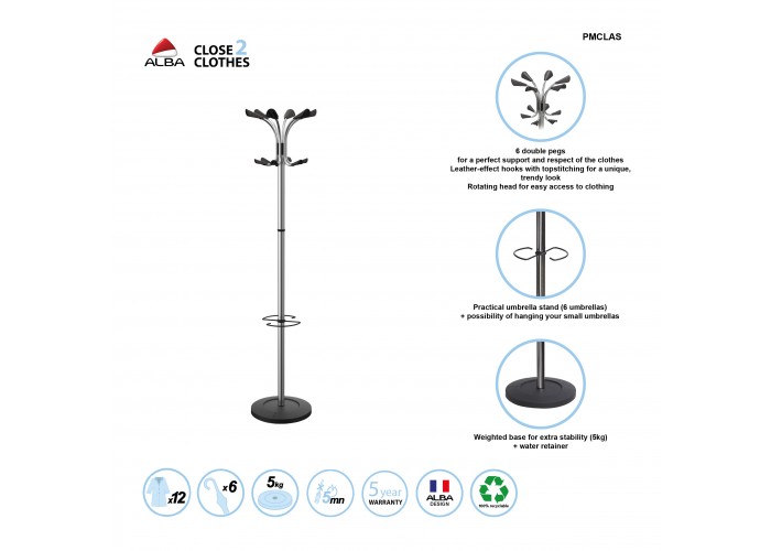 COAT STAND CHROMY CHROME