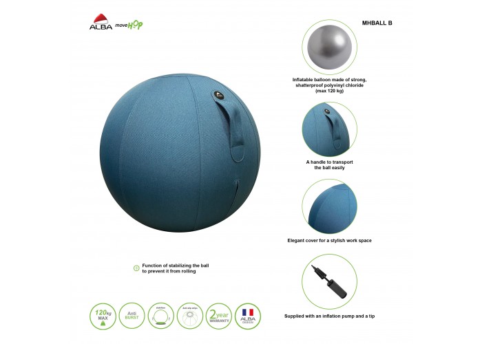 BALLON ERGONOMIQUE ERGOBALL VERT CANARD