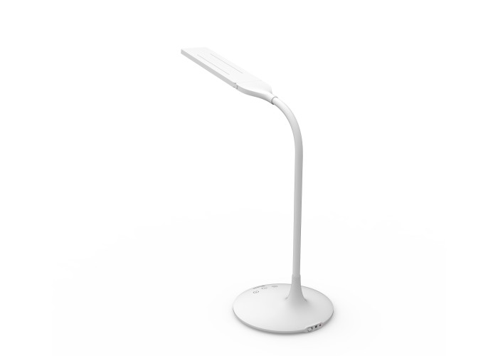 Desk Lamp Twin Led White Alba Creation