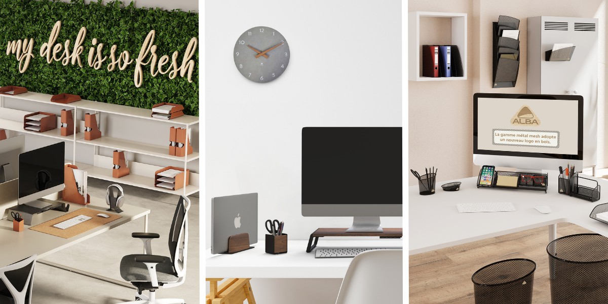 Organisation de bureau : 3 styles pour 3 ambiances différentes